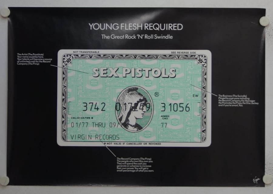 The Great Rock n Roll Swindle original release British soundtrack poster